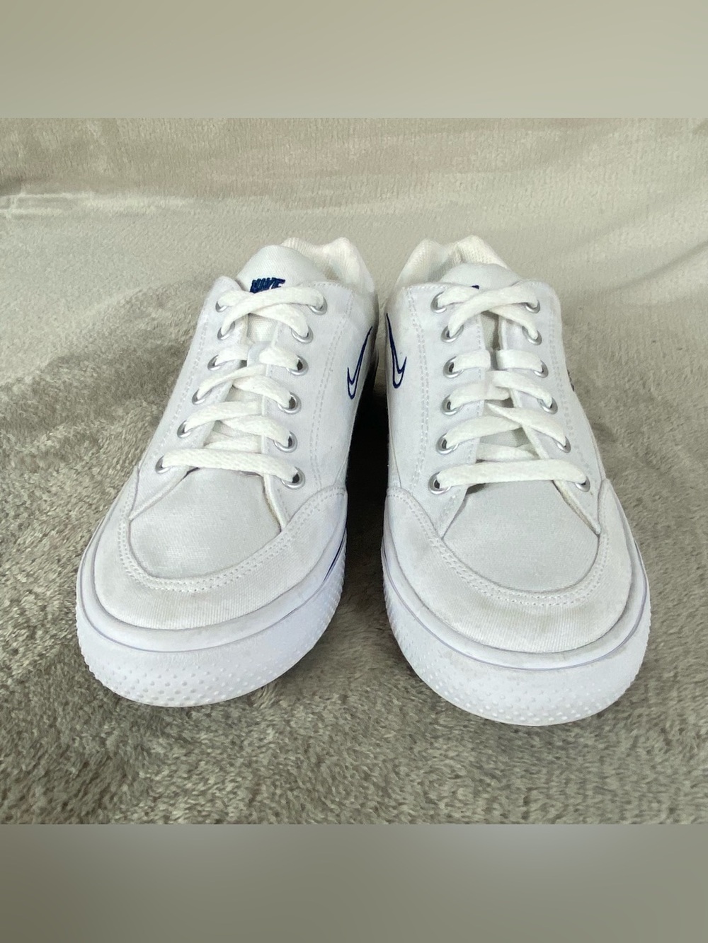 Nike Retro GTS 97 White Blue Womens Sneakers Size 6 Canvas Shoes Court NEW - Picture 5 of 12